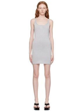Alexander Wang silver metallic sexy mini